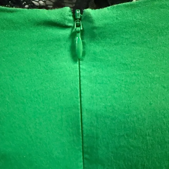 UNIVERSAL STANDARD FOR J.CREW Drop Waist Poplin Dress Green Large - Picture 6 of 6